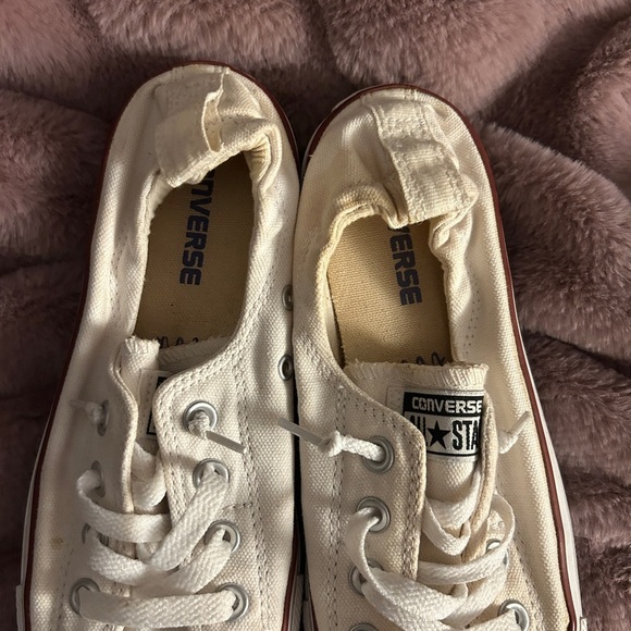 Converse Cream Canvas Low Tops 8 - Picture 6 of 11